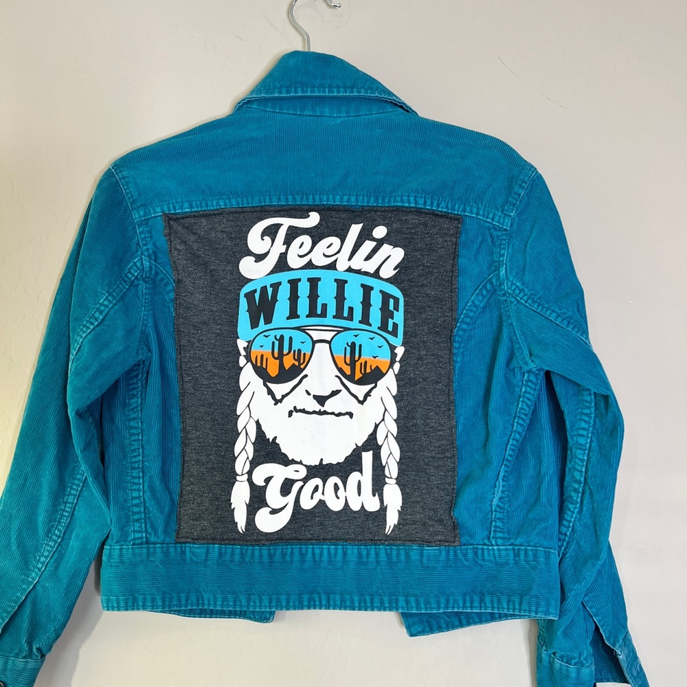 One Of A Custom Cordaroy Willie Nelson Rocker Jac… - image 1